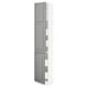 SEKTION / MAXIMERA Gabinete alto+2 prta/estantes/4 cjn, blanco/Bodbyn gris, 15x15x80 "