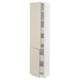 SEKTION / MAXIMERA Gabinete alto+2 prta/estantes/4 cjn, blanco/Havstorp beige, 18x15x80 "