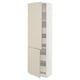 SEKTION / MAXIMERA Gabinete alto+2 prta/estantes/4 cjn, blanco/Havstorp beige, 24x15x80 "