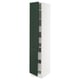 SEKTION / MAXIMERA Gabinete alto+2 prta/estantes/4 cjn, blanco/Havstorp verde oscuro, 15x24x80 "