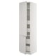 SEKTION / MAXIMERA Gabinete alto+2 prta/estantes/4 cjn, blanco/Lerhyttan gris claro, 24x24x90 "