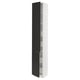 SEKTION / MAXIMERA Gabinete alto+2 prta/estantes/4 cjn, blanco/Nickebo antracita mate, 15x15x90 "