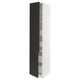 SEKTION / MAXIMERA Gabinete alto+2 prta/estantes/4 cjn, blanco/Nickebo antracita mate, 18x24x90 "
