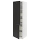 SEKTION / MAXIMERA Gabinete alto+2 prta/estantes/4 cjn, blanco/Nickebo antracita mate, 24x24x80 "