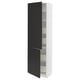 SEKTION / MAXIMERA Gabinete alto+2 prta/estantes/4 cjn, blanco/Nickebo antracita mate, 24x15x80 "