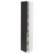 SEKTION / MAXIMERA Gabinete alto+2 prta/estantes/4 cjn, blanco/Nickebo antracita mate, 15x15x80 "