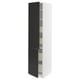SEKTION / MAXIMERA Gabinete alto+2 prta/estantes/4 cjn, blanco/Nickebo antracita mate, 18x24x80 "