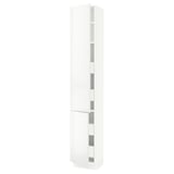 SEKTION / MAXIMERA Gabinete alto+2 prta/estantes/4 cjn, blanco/Ringhult blanco, 15x15x90 "