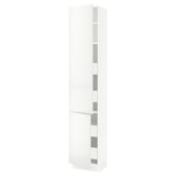SEKTION / MAXIMERA Gabinete alto+2 prta/estantes/4 cjn, blanco/Ringhult blanco, 18x15x90 "