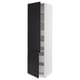 SEKTION / MAXIMERA Gabinete alto+2 prta/estantes/4 cjn, blanco/Upplöv antracita mate, 24x24x90 "