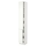 SEKTION / MAXIMERA Gabinete alto+2 prta/estantes/4 cjn, blanco/Vallstena blanco, 15x15x90 "
