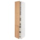 SEKTION / MAXIMERA Gabinete alto+2 prta/estantes/4 cjn, blanco/Vedhamn roble, 18x24x90 "