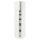 SEKTION / MAXIMERA Gabinete alto+2 prta/estantes/5 cjn, blanco/Axstad blanco mate, 18x24x80 "