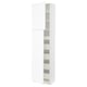 SEKTION / MAXIMERA Gabinete alto+2 prta/estantes/5 cjn, blanco Enköping/blanco efecto madera, 24x15x90 "