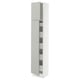 SEKTION / MAXIMERA Gabinete alto+2 prta/estantes/5 cjn, blanco/Havstorp gris claro, 15x15x80 "