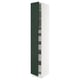 SEKTION / MAXIMERA Gabinete alto+2 prta/estantes/5 cjn, blanco/Havstorp verde oscuro, 15x24x90 "
