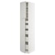 SEKTION / MAXIMERA Gabinete alto+2 prta/estantes/5 cjn, blanco/Lerhyttan gris claro, 18x24x90 "