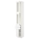 SEKTION / MAXIMERA Gabinete alto+2 prta vidrio/2cj/1pt, blanco/Axstad blanco mate, 15x15x90 "