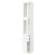 SEKTION / MAXIMERA Gabinete alto+2 prta vidrio/2cj/1pt, blanco Enköping/blanco efecto madera, 15x15x90 "
