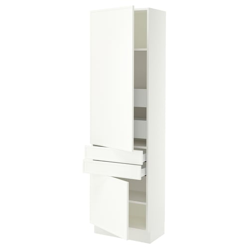SEKTION / MAXIMERA Gabinete alto+2 puertas/2 frnt/4cjn, blanco/Aspudden blanco mate, 24x15x80 "