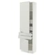 SEKTION / MAXIMERA Gabinete alto+2 puertas/2 frnt/4cjn, blanco/Aspudden gris claro, 24x15x80 "