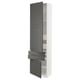 SEKTION / MAXIMERA Gabinete alto+2 puertas/2 frnt/4cjn, blanco/Axstad gris oscuro, 24x15x90 "