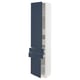 SEKTION / MAXIMERA Gabinete alto+2 puertas/2 frnt/4cjn, blanco Axstad/mate azul, 18x15x80 "