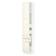 SEKTION / MAXIMERA Gabinete alto+2 puertas/2 frnt/4cjn, blanco/Bodbyn color hueso, 18x15x90 "