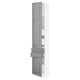 SEKTION / MAXIMERA Gabinete alto+2 puertas/2 frnt/4cjn, blanco/Bodbyn gris, 15x15x80 "