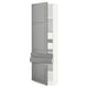 SEKTION / MAXIMERA Gabinete alto+2 puertas/2 frnt/4cjn, blanco/Bodbyn gris, 24x15x80 "