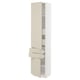 SEKTION / MAXIMERA Gabinete alto+2 puertas/2 frnt/4cjn, blanco/Havstorp beige, 18x15x80 "