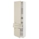 SEKTION / MAXIMERA Gabinete alto+2 puertas/2 frnt/4cjn, blanco/Havstorp beige, 24x15x80 "