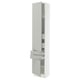 SEKTION / MAXIMERA Gabinete alto+2 puertas/2 frnt/4cjn, blanco/Havstorp gris claro, 18x15x90 "