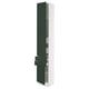 SEKTION / MAXIMERA Gabinete alto+2 puertas/2 frnt/4cjn, blanco/Havstorp verde oscuro, 15x15x90 "