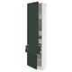SEKTION / MAXIMERA Gabinete alto+2 puertas/2 frnt/4cjn, blanco/Havstorp verde oscuro, 24x15x90 "