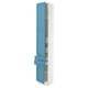 SEKTION / MAXIMERA Gabinete alto+2 puertas/2 frnt/4cjn, blanco/Lerhyttan azul, 15x15x90 "