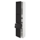 SEKTION / MAXIMERA Gabinete alto+2 puertas/2 frnt/4cjn, blanco/Lerhyttan teñido en negro, 18x15x80 "