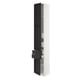 SEKTION / MAXIMERA Gabinete alto+2 puertas/2 frnt/4cjn, blanco/Lerhyttan teñido en negro, 15x15x90 "