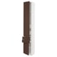 SEKTION / MAXIMERA Gabinete alto+2 puertas/2 frnt/4cjn, blanco/Sinarp marrón, 15x15x90 "