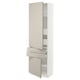 SEKTION / MAXIMERA Gabinete alto+2 puertas/2 frnt/4cjn, blanco/Stensund beige, 24x15x80 "