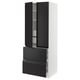 SEKTION / MAXIMERA Gabinete alto+2 puertas/2 frnt/4cjn, blanco/Upplöv antracita mate, 30x24x80 "