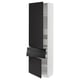 SEKTION / MAXIMERA Gabinete alto+2 puertas/2 frnt/4cjn, blanco/Upplöv antracita mate, 24x15x80 "