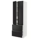 SEKTION / MAXIMERA Gabinete alto+2 puertas/2 frnt/4cjn, blanco/Upplöv antracita mate, 30x24x90 "