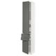SEKTION / MAXIMERA Gabinete alto+2 puertas/2 frnt/4cjn, blanco/Voxtorp gris oscuro, 15x15x80 "