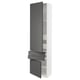 SEKTION / MAXIMERA Gabinete alto+2 puertas/2 frnt/4cjn, blanco/Voxtorp gris oscuro, 24x15x90 "