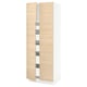 SEKTION / MAXIMERA Gabinete alto+4 puertas vidrio/5 cj, blanco/Askersund efecto de fresno claro, 30x24x80 "