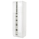 SEKTION / MAXIMERA Gabinete alto+4 puertas vidrio/5 cj, blanco/Ringhult blanco, 30x24x90 "
