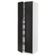 SEKTION / MAXIMERA Gabinete alto+4 puertas vidrio/5 cj, blanco/Upplöv antracita mate, 30x24x90 "