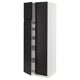 SEKTION / MAXIMERA Gabinete alto+4 puertas vidrio/5 cj, blanco/Upplöv antracita mate, 30x24x80 "