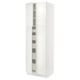 SEKTION / MAXIMERA Gabinete alto+4 puertas vidrio/5 cj, blanco/Veddinge blanco, 30x24x90 "